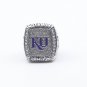 2008 Kansas Jayhawks Basketball NCAA championship ring 11 size with wooden case (122)