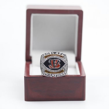 2021 AFC Cincinnati Bengals Super Bowl NFL Champions ring size 11 with wooden case&iuml;&frac14;�301&iuml;&frac14;�