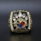Gold 2005 Pittsburgh Steelers Super bowl championship ring 11 size（339）