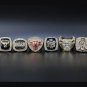 Full Set 6 years Chicago Bulls Basketball world championship rings 11 size with wooden case&iuml;&frac14;�462&iuml;&frac14;�