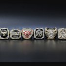 Full Set 6 years Chicago Bulls Basketball world championship rings 11 size without case（462）