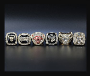 Full Set 6 years Chicago Bulls Basketball world championship rings 11 size without&Acirc;&nbsp;case&iuml;&frac14;�462&iuml;&frac14;�