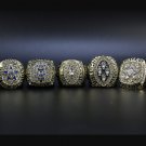 Set 5pcs 1971 77 92 93 95 Dallas Cowboys super bowl championship ring gold without case（463）