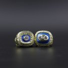2PCS Set 1972 1973 Miami Dolphins Super Bowl Championship Ring size 11  without case（467）