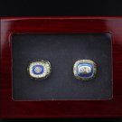 2PCS Set 1972 1973 Miami Dolphins Super Bowl Championship Ring size 11  with wooden case（467）