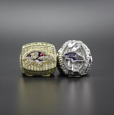 2PCS 2000 2012 Baltimore Ravens Super Bowl Championship Ring size 11  without&Acirc;&nbsp;case&iuml;&frac14;�472&iuml;&frac14;�