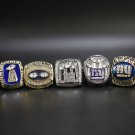 5PCS New York Gaints Super bowl championship rings 11 size  without case（473）