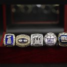 5PCS New York Gaints Super bowl championship rings 11 size  with  case（473）