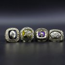 4PCS 1969 1973 1974 1976 Minnesota Vikings NFC world championship ring  without case（475）
