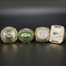 4PCS Set Green Bay Packers super bowl championship ring size 11 without case（476）