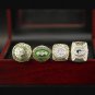 4PCS Set Green Bay Packers super bowl championship ring size 11 without&Acirc;&nbsp;case&iuml;&frac14;�476&iuml;&frac14;�