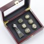 Set 6PCS Pittsburgh Steelers Super bowl championship ring and Trophy Gold with  case&iuml;&frac14;�483&iuml;&frac14;�