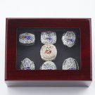 MVP Tom brady New England Patriots and Tampa Bay Buccaneers  championship rings with  case（486）