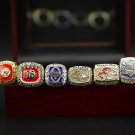 6PCS Set Denver BRONCOS Super Bowl Championship Ring size 11 with case（491）