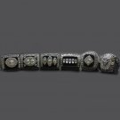 6PCS Set Oakland Raiders Gannon NFL Super Bowl CHAMPIONSHIP RINGS without  case（495）