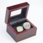2PCS 1999 2021 Los Angeles Rams Super Bowl Championship Ring size 11 with case(496)