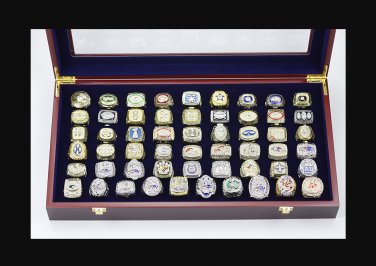 Set 55PCS 1966-2020 NFL Super bowl championship rings 11 size with  case&iuml;&frac14;�508&iuml;&frac14;�