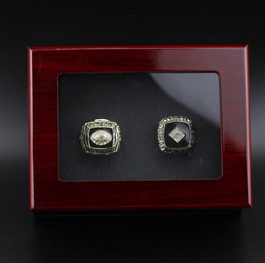 2PCS 1981 1988 AFC Cincinnati Bengals Super Bowl NFL Champions ring size 11  with  case&iuml;&frac14;�511&iuml;&frac14;�