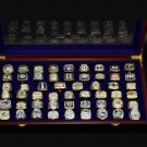 Set 55PCS 1966-2018 NFL Super bowl championship rings 11 size with  case（515）