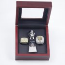 2PCS 1999 2021 Los Angeles Rams Super Bowl Championship Rings and Trophy  with  case（517）