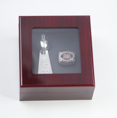 2021 AFC Cincinnati Bengals Super Bowl NFL Champions ring and Trophy 10cm  with  case&iuml;&frac14;�520&iuml;&frac14;�