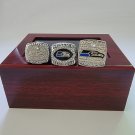 Set 3PCS Seattle Seahaws Super Bowl Championship Ring size 11  with  case（522）
