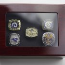 5PCS Los Angeles Rams Super Bowl Championship Rings size 11  with  case（524）