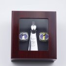 2PCS 2021 Fantasy Football Championship Ring FFL RINGS and Tophy Set  with  case（529）