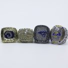4PCS Los Angeles Rams Super Bowl Championship Rings Set without  case（532）