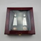 2PCS Kansas Chiefs Super bowl championship rings and Trophy Set with case （542）