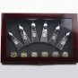 Gold 6PCS Pittsburgh Steelers Super bowl championship ring and Trophy Set with case (551)