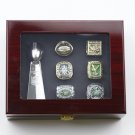 6PCS PHILADELPHIA EAGLES Super Bowl Championship Ring and Trophy Set with  case （556）