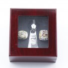 2PCS 2002 2020 Kansas Chiefs Super bowl championship rings and Trophy Set with  case （567）