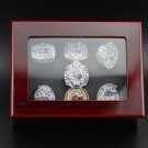 7PCS MVP Brady New England Patriots and Tampa Bay Buccaneers SB rings with  case （570）
