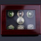7PCS Set Green Bay Packers super bowl championship ring size 11 with  case （573）