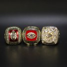 3PCS 1966 1969 2019 Kansas Chiefs Super bowl championship rings Set without  case（583）