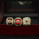 3PCS 1966 1969 2019 Kansas Chiefs Super bowl championship rings Set with  case（583）