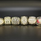 Set 5PCS San Francisco 49ers super bowl championship rings size 11 without  case（593）