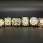 Set 5PCS San Francisco 49ers super bowl championship rings size 11 with case(593)
