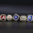 Full Set 5PCS Atlanta Braves MLB world series championship rings 11 size without case（989）