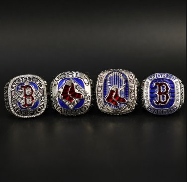 FULL SET 4 PCS BOSTON RED SOX world series championship rings 11 size without case&iuml;&frac14;�991&iuml;&frac14;�