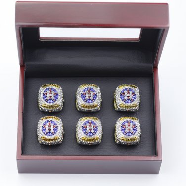 6PCS Names 2017 Houston Astros world series championship rings 11 size with case&iuml;&frac14;�993&iuml;&frac14;�