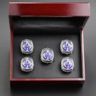 5PCS Names 2020 Los Angles Dodgers world series championship rings 11 size with case（994）