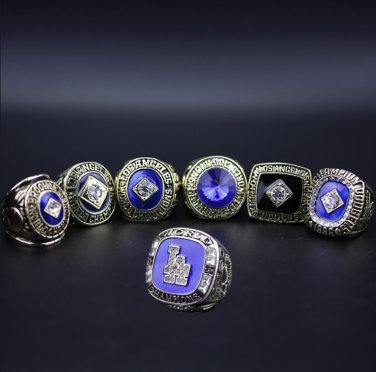 Full Set 7PCS Los Angles Dodgers world series championship rings 11 size without case&iuml;&frac14;�996&iuml;&frac14;�