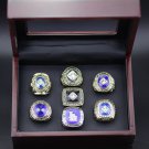 Full Set 7PCS Los Angles Dodgers world series championship rings 11 size with case（996）