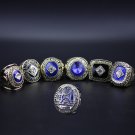 Full Set 7PCS Los Angles Dodgers world series championship rings 11 size without case（997）
