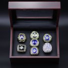 Full Set 7PCS Los Angles Dodgers world series championship rings 11 size with case（997）