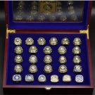 27PC Set New York Yankees MLB world series championship rings 11 size with case（1006）