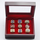 9PCS NAMES 2022 Atlanta Braves MLB world series championship rings 11 size with case（1008）