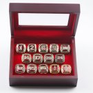 14PCS Hall of fame MLB world series championship rings 11 size with case（1009）